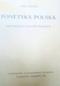 Fonetyka polska - Maria Dłuska