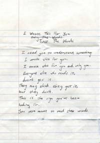 I Wrote This For You - pleasefindthis