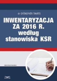 Inwentaryzacja za 2016 r. według stanowiska KSR - Gyongyver Takats