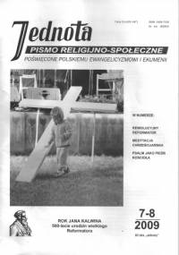 Jednota 7-8/2009 - Redakcja pisma Jednota