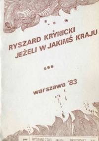 Jeżeli w jakimś kraju - Ryszard Krynicki