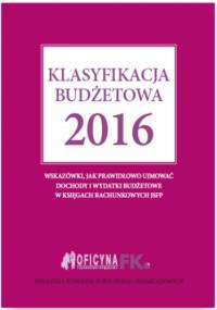 Klasyfikacja budżetowa 2016 - Gaździk Elżbieta