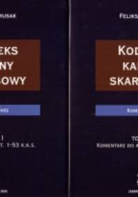 Kodeks karny skarbowy. Komentarz. Tom 1 i 2 - Feliks Prusak