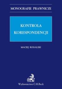Kontrola korespondencji - Maciej Rogalski