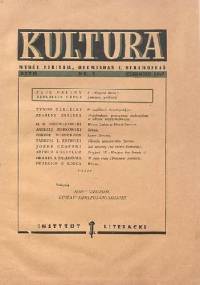 Kultura, nr 1 /1947 - Redakcja pisma Kultura