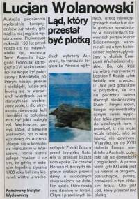 Ląd, który przestał być plotką - Lucjan Wolanowski