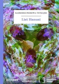 List Hanusi - Kazimierz Przerwa-Tetmajer