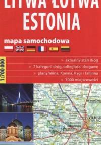 Litwa. Łotwa . Estonia . Mapa samochodowa. 1:700 000 ExpressMap