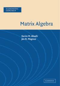 Matrix algebra - Karim M. Abadir