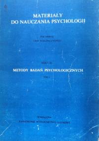 Metody badań psychologicznych - praca zbiorowa