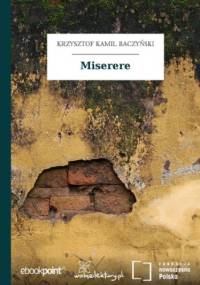 Miserere - Kamil Baczyński Krzysztof