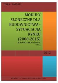 MODULY SLONECZNE DLA BUDOWNICTWA - praca zbiorowa