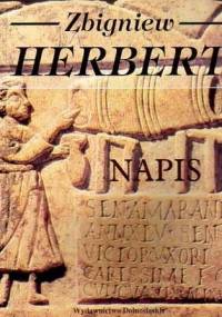 Napis - Zbigniew Herbert