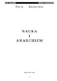 Nauka i anarchizm - Piotr Kropotkin