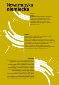 Nowa muzyka niemiecka - praca zbiorowa