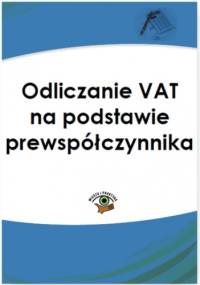 Odliczanie VAT na podstawie prewspółczynnika - praca zbiorowa
