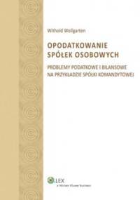 Opodatkowanie spółek osobowych - Withold Wollgarten