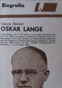Oskar Lange - Tadeusz Sierocki