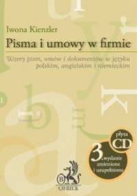Pisma i umowy w firmie - Iwona Kienzler