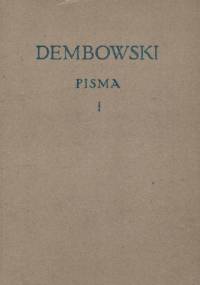 PISMA, TOM I - Edward Dembowski