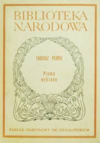 Pisma wybrane - Tadeusz Peiper