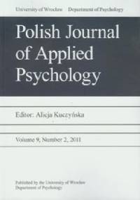 Polish Journal of Applied Psychology 2/2011 - Alicja Kuczyńska