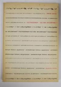 Postmodernizm - kultura wyczerpania? - praca zbiorowa