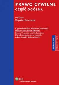 Prawo cywilne. Część ogólna - Krystian Brzeziński