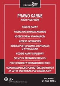 Prawo karne. Zbiór przepisów - praca zbiorowa