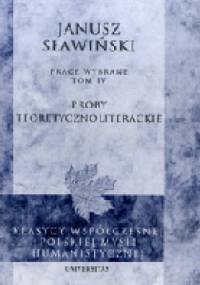 Próby teoretycznoliterackie - Janusz Sławiński