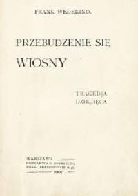 Przebudzenie się wiosny - Frank Wedekind