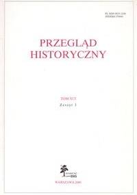 Przegląd Historyczny rok 2000 nr 3 Tom XCI - Andrzej Wyrobisz