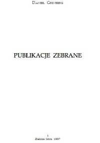 Publikacje zebrane - Daniel Grinberg