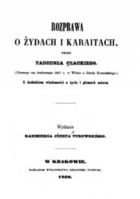 Rozprawa o Żydach i Karaitach - Tadeusz Czacki