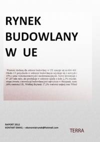 RYNEK BUDOWLANY W UE - praca zbiorowa