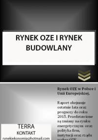 RYNEK OZE I RYNEK BUDOWLANY - praca zbiorowa