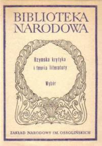 Rzymska krytyka i teoria literatury - Stanisław Stabryła