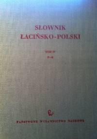 Słownik polsko-łaciński t IV P-R - Marian Plezia
