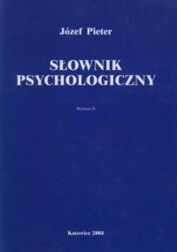 Słownik psychologiczny - Józef Pieter