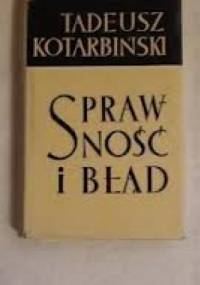 Sprawność i błąd - Tadeusz Kotarbiński