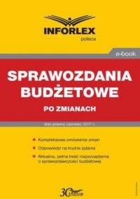 Sprawozdania budżetowe po zmianach