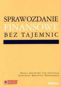 Sprawozdanie finansowe bez tajemnic - Gertruda Krystyna Świderska