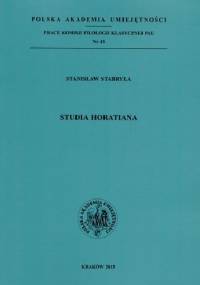 Studia Horatiana - Stanisław Stabryła
