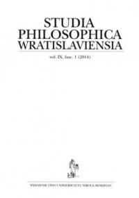 Studia Philosophica Wratislaviensia. Vol. 9. fasc.1 (2014) - praca zbiorowa