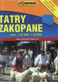 Tatry, Zakopane. Mapa turystyczna, plan miasta.  1:65 000 Compass