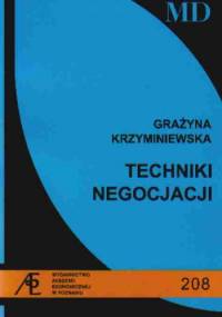 Techniki negocjacji - G. Krzyminiewska