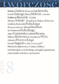 TWÓRCZOŚĆ nr 8 - 2015 - Redakcja miesięcznika Twórczość