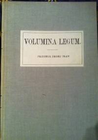 Volumina Legum  Przedruk zbioru praw  TOM I.