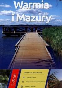 Warmia i Mazury. Mapa turystyczna. 1:250 000 Daunpol