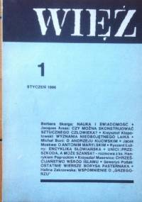 Więź nr 1 (327) styczeń 1986 - praca zbiorowa